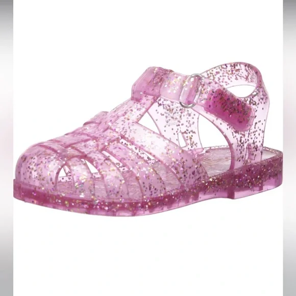Oshkosh B’gosh Marie Jelly toddler girl sandals glittery pink size 5 - NWT - Picture 11 of 16